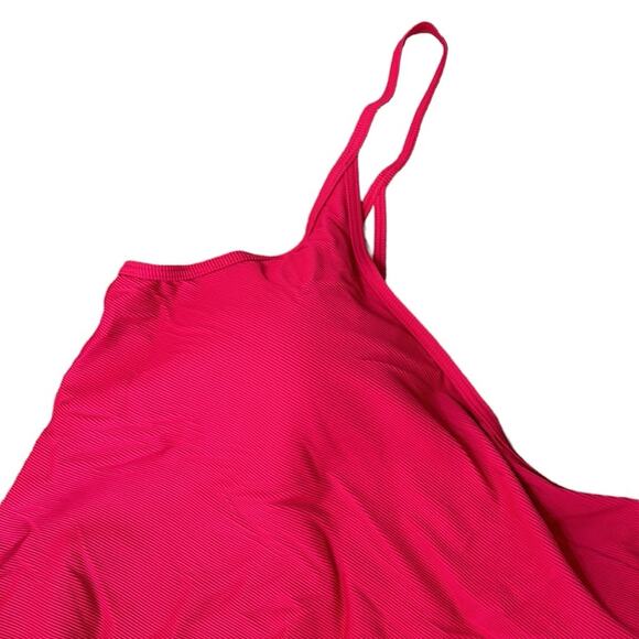 J. Crew Ribbed one-strap one-piece women’s swimsuit size 24 - Picture 3 of 6